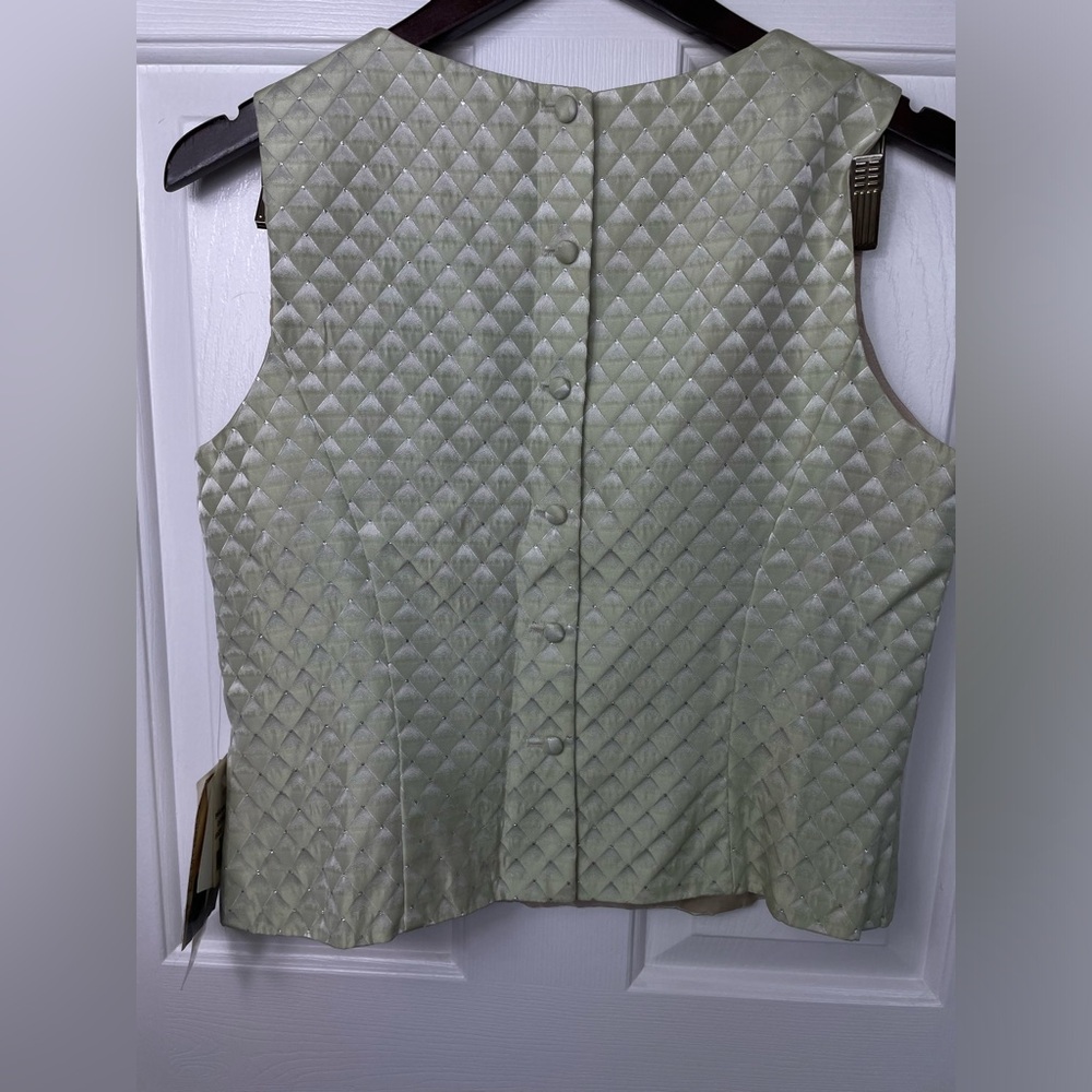 VTG NWT $88 Scott McClintock 14 Large Millennium 2000 Diamond pattern Top Shirt - Picture 6 of 9